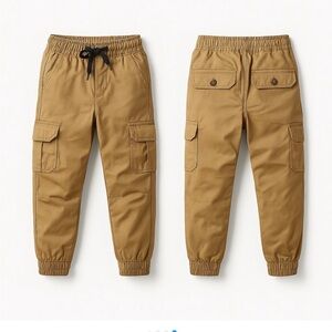 Street Rules Clothing Company Toddler Boy Tan Joggers with Pockets